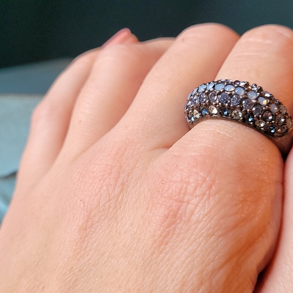 Lia Sophia Sparkle Blue Ombre Ring - Picture 2 of 4